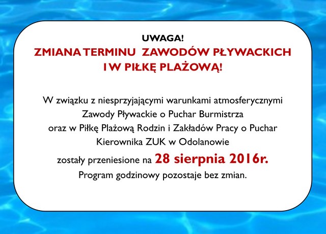 Plakat zawody