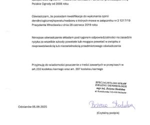 Ekspertyza Dendrologiczna