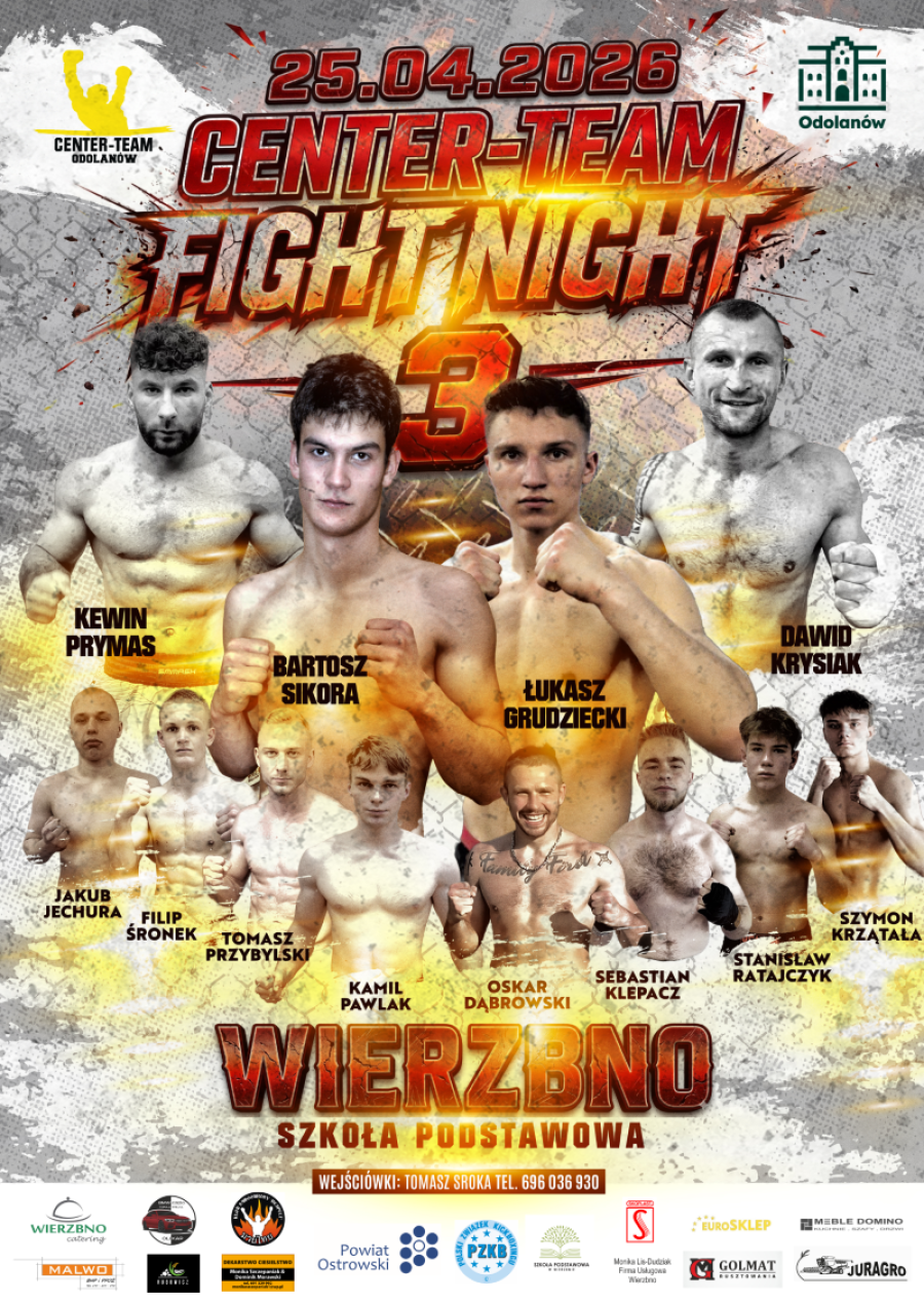 gala kickboxingu w Wierzbnie