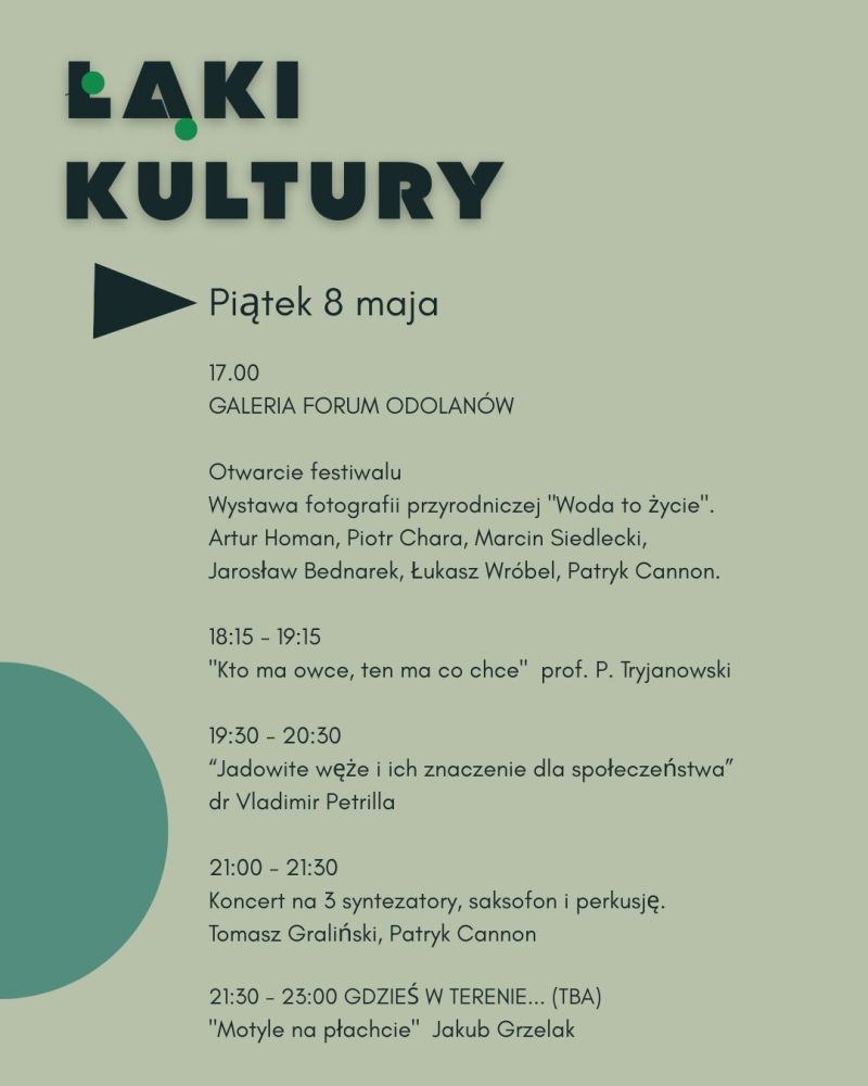 Festiwal Łąki Kultury 2026 — 8–10 maja