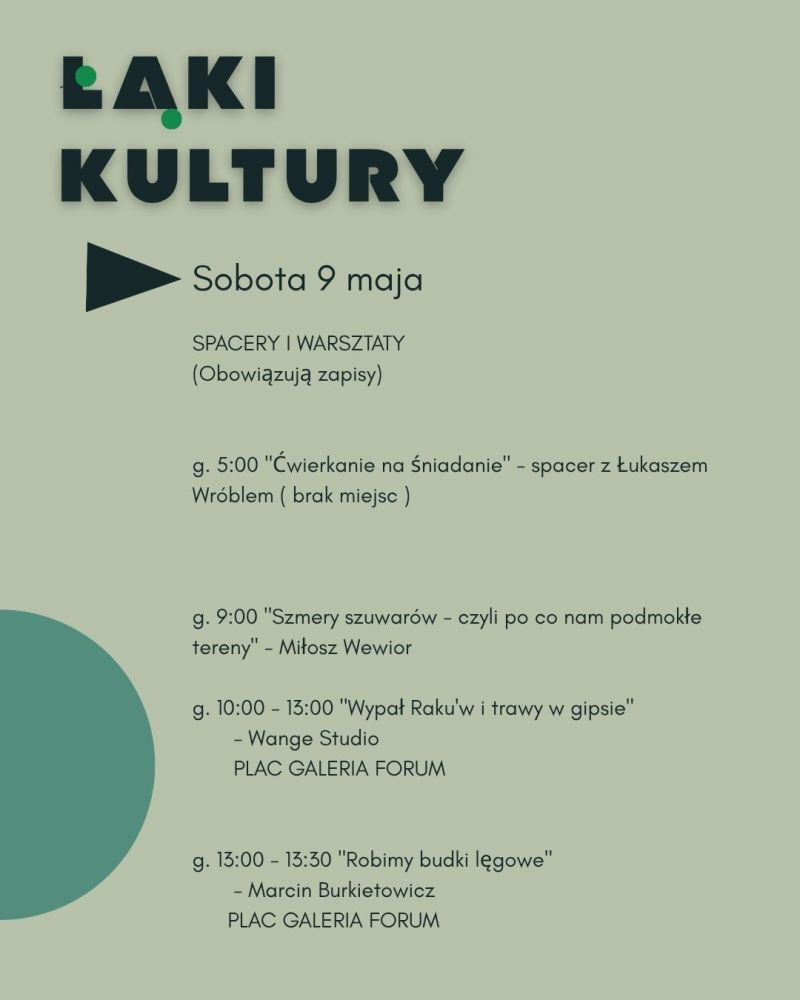 Festiwal Łąki Kultury 2026 — 8–10 maja