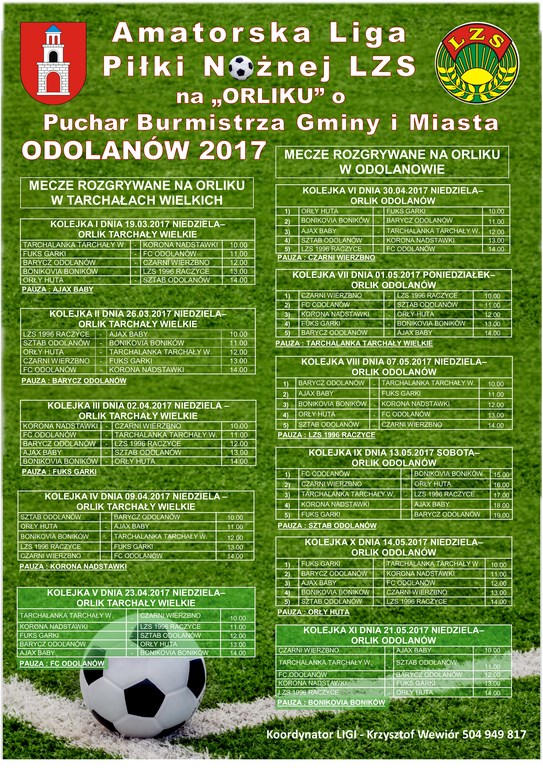 Terminarz spotkań