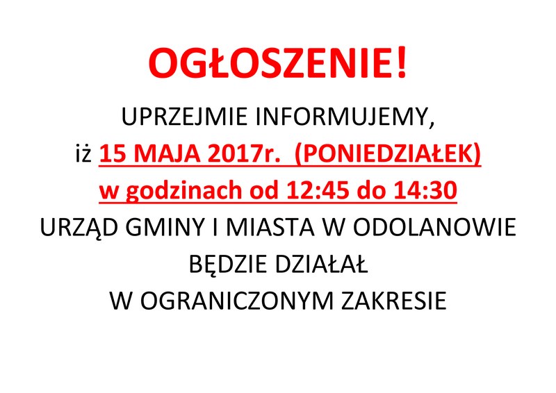 Ogłoszenie