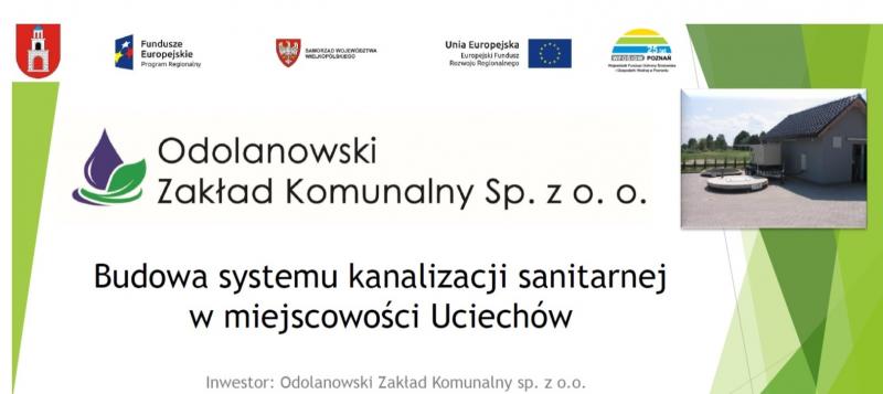 Budowa kanalizacji w Uciechowie zakończona!