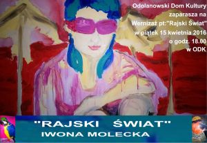 Zaproszenie na wernisaż Iwony Moleckiej