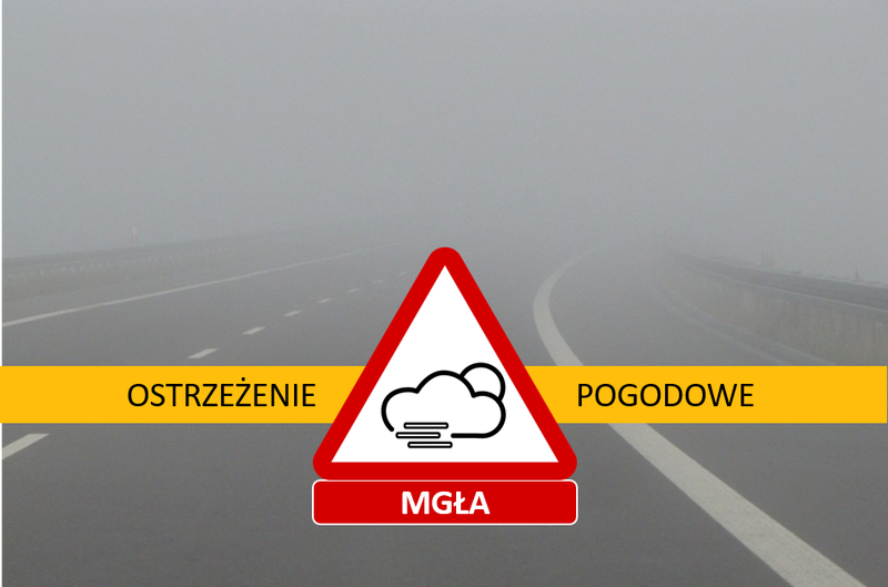 Ostrzeżenie meteorologiczne: silna mgła