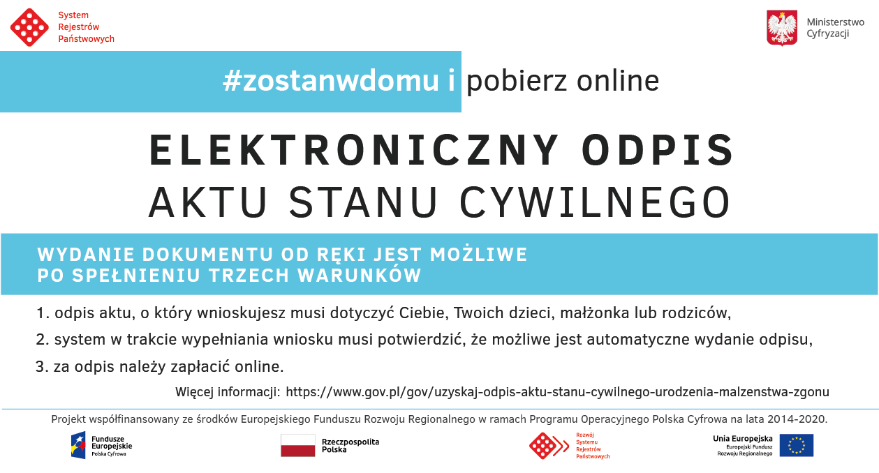 Pobierz elektroniczny odpis aktu stanu cywilnego