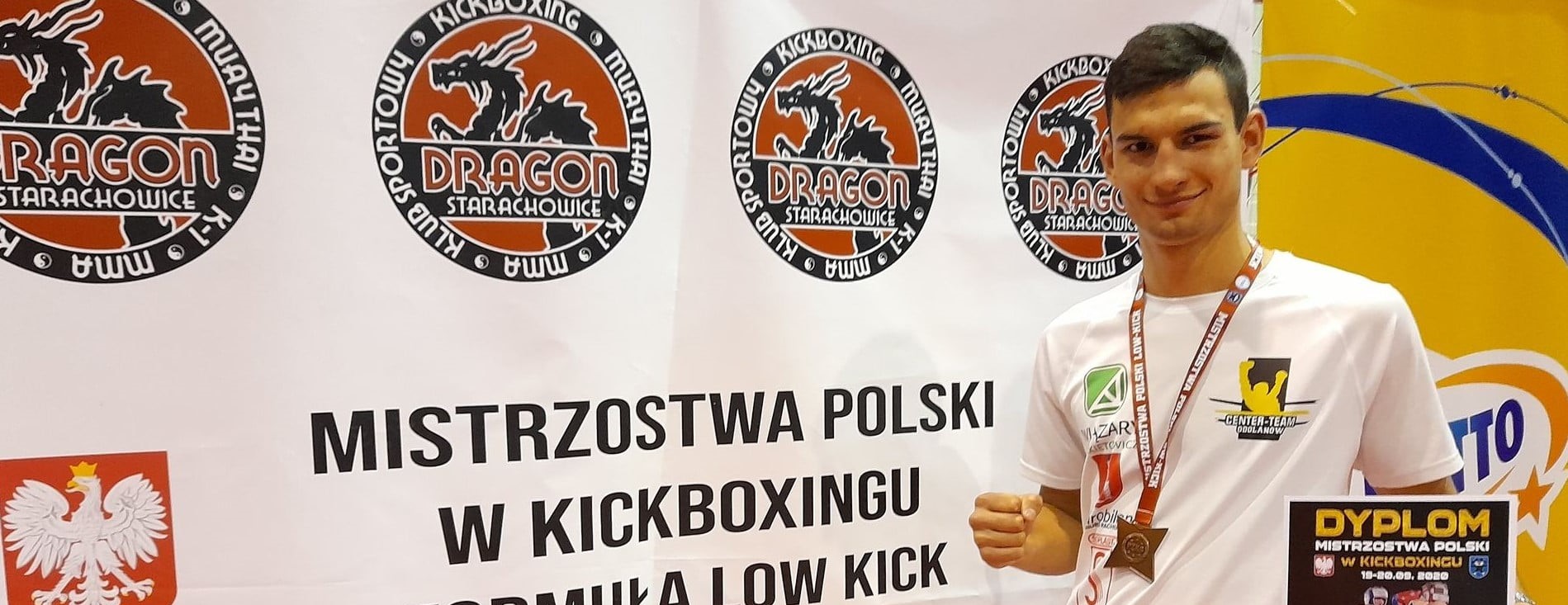 Hubert Sikora z brązem Mistrzostw Polski w formule low-kick!