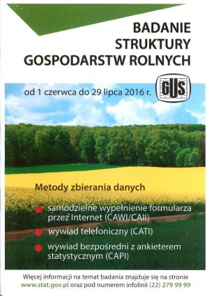 Badanie struktury gospodarstw rolnych