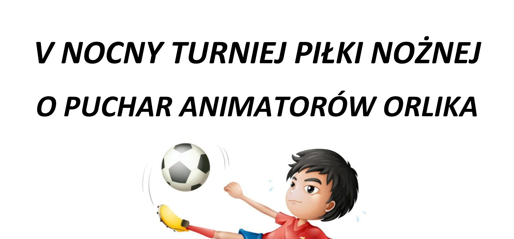 Zapraszamy na V Nocny Turniej o Puchar Animatorów Orlika!