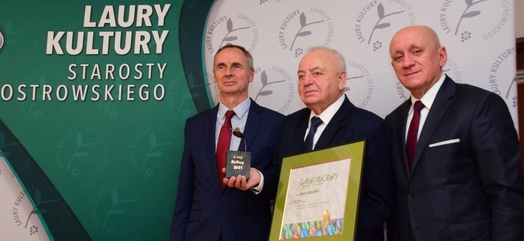 Jan Grzona laureatem - Laury Kultury 2021 Starosty Ostrowskiego