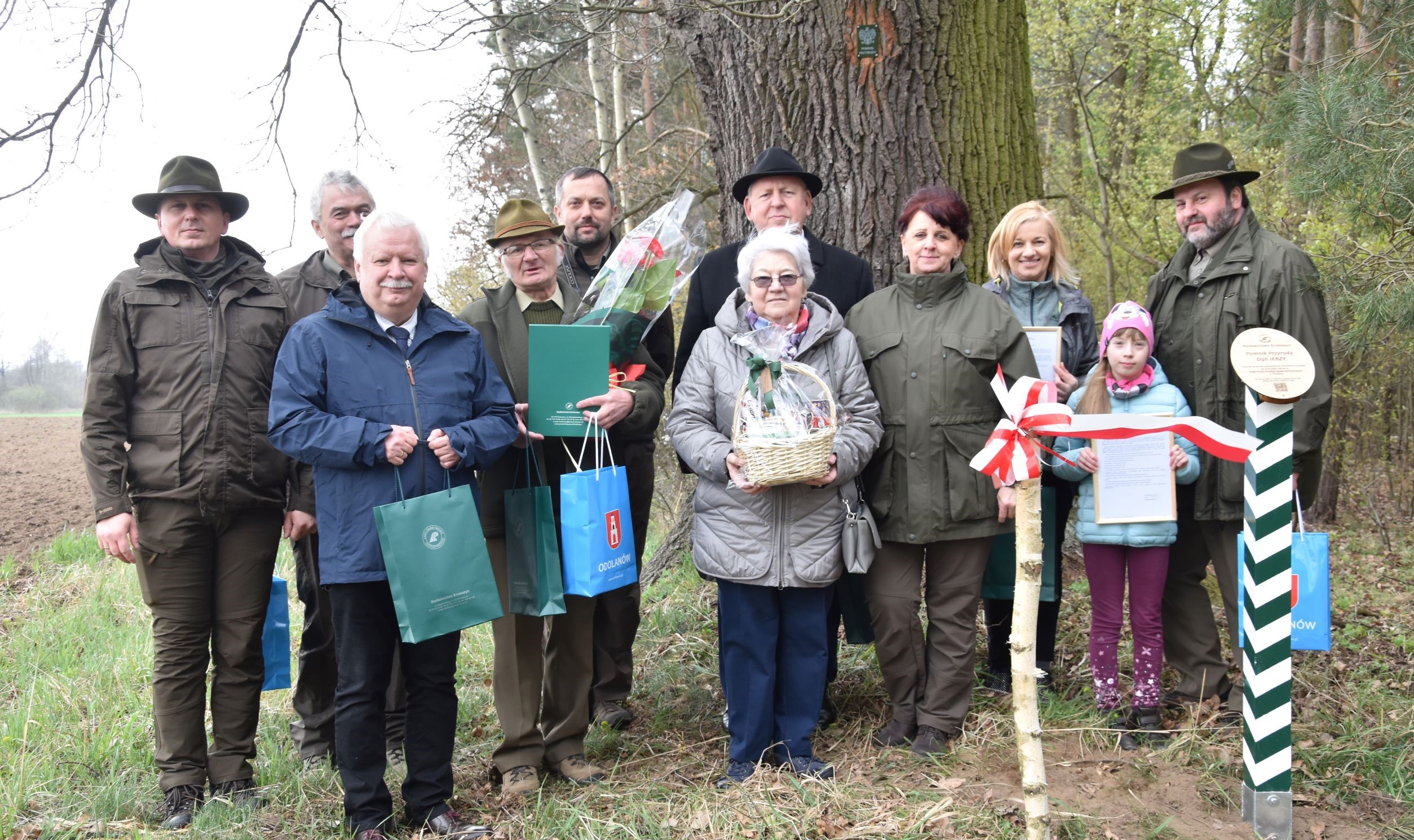 Dąb "Jerzy" nowym pomnikiem przyrody uchwałą Rady Gminy i Miasta Odolanów