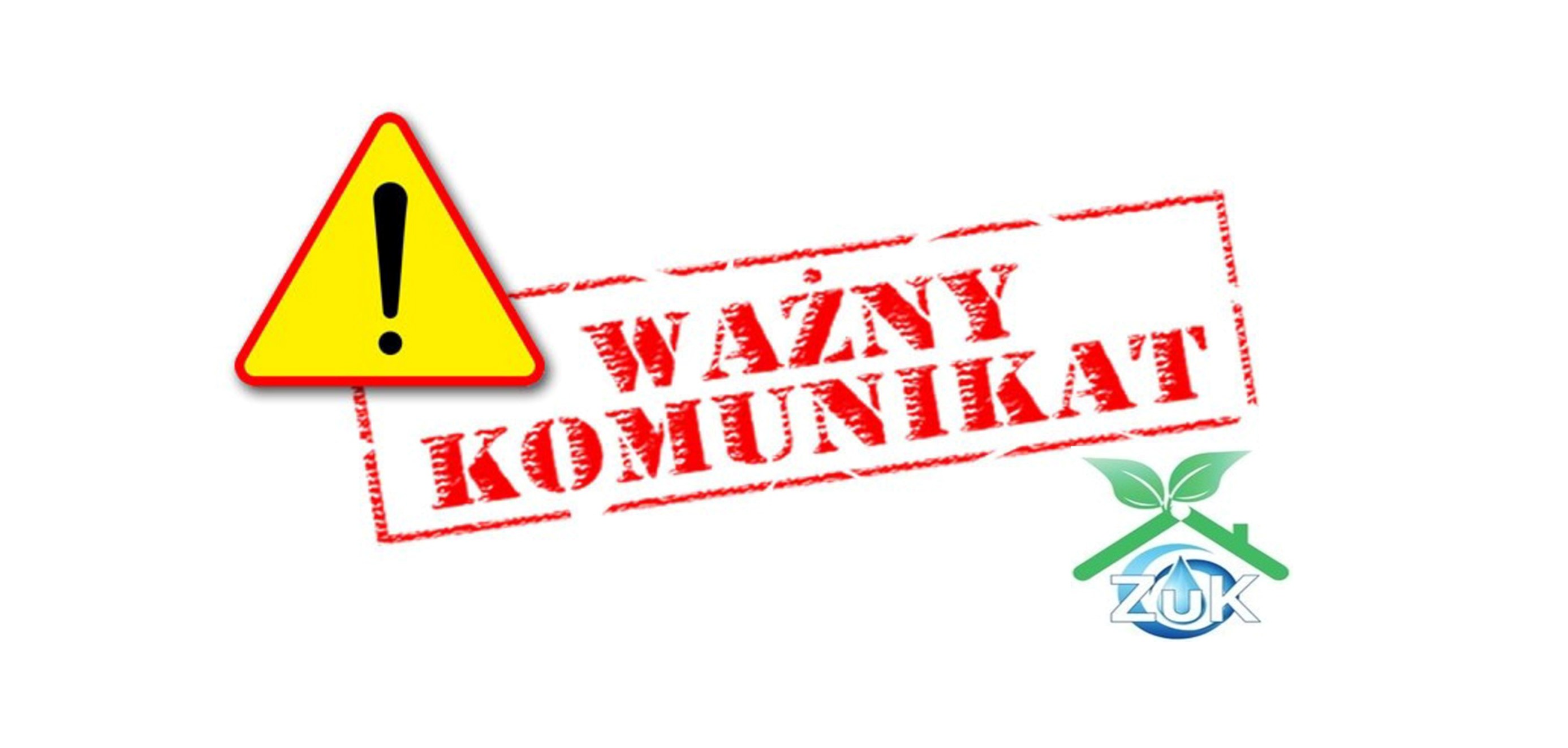 ZUK informuje o utrudnieniach w ruchu drogowym oraz dostawach wody w dniu 17.05.2022!