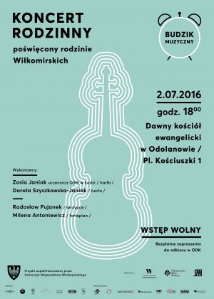 Zapraszamy na Koncert Rodzinny poświęcony rodzinie Wiłkomirskich