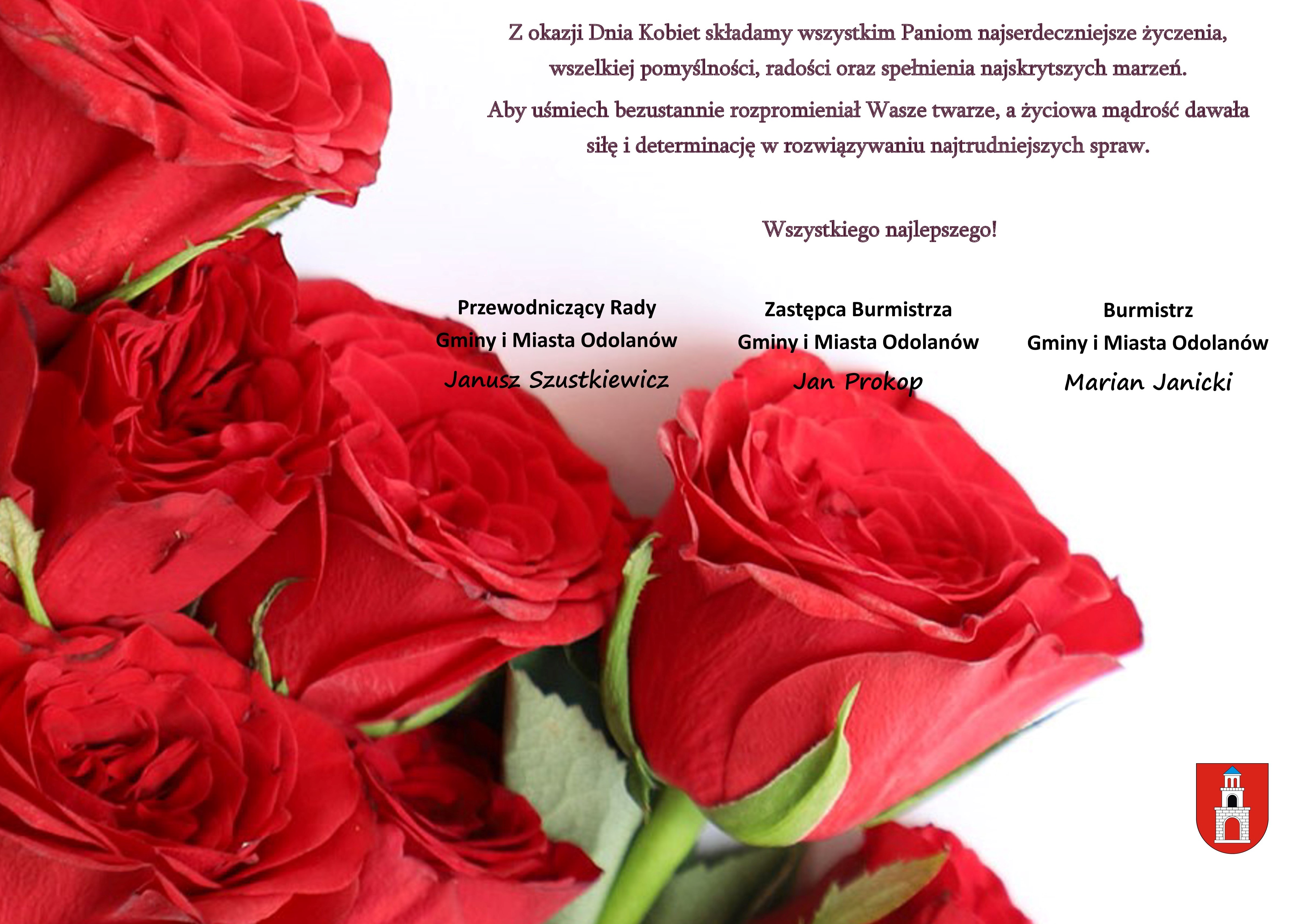 Życzenia z okazji Dnia Kobiet