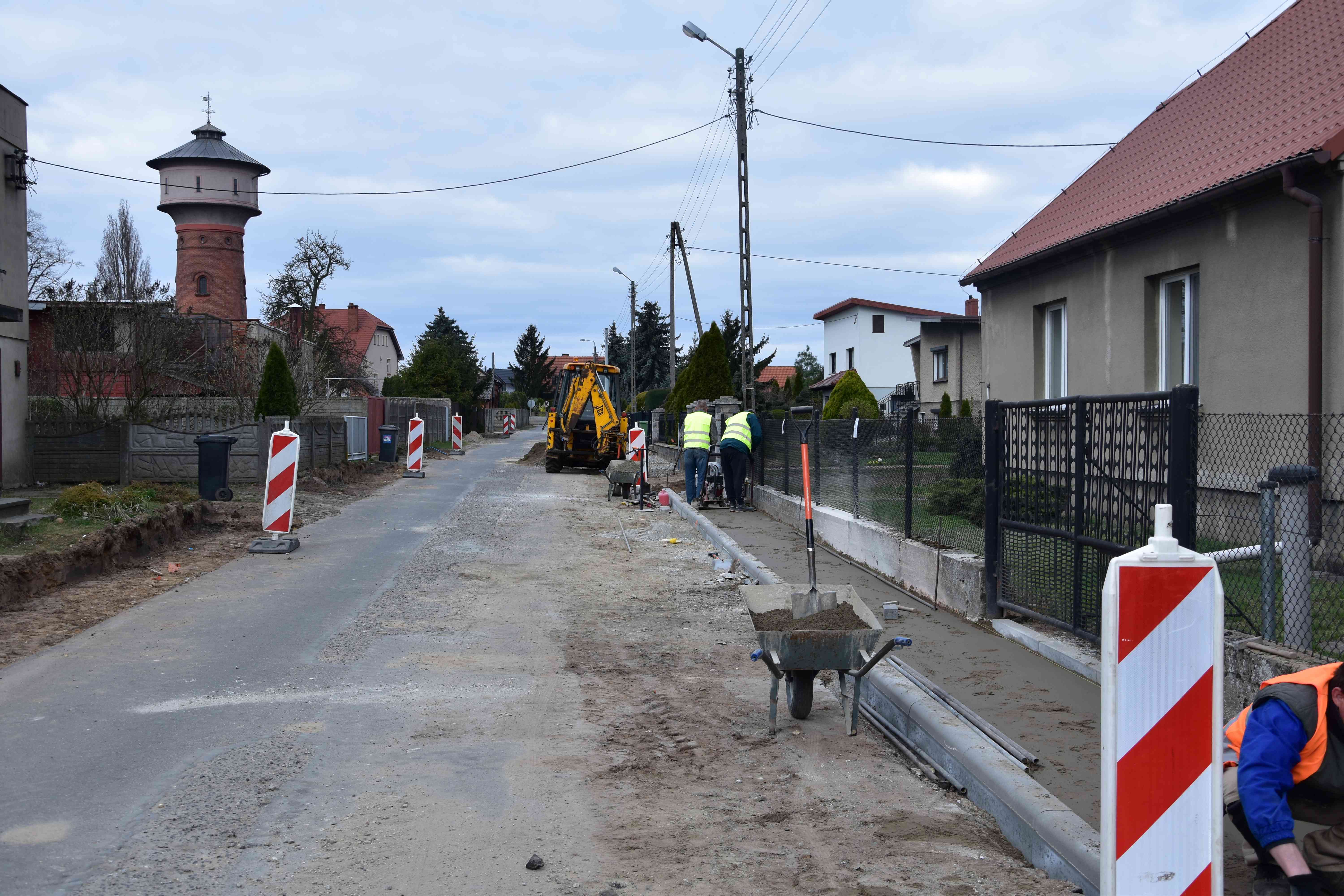 Trwa przebudowa ul. Krótkiej w Odolanowie