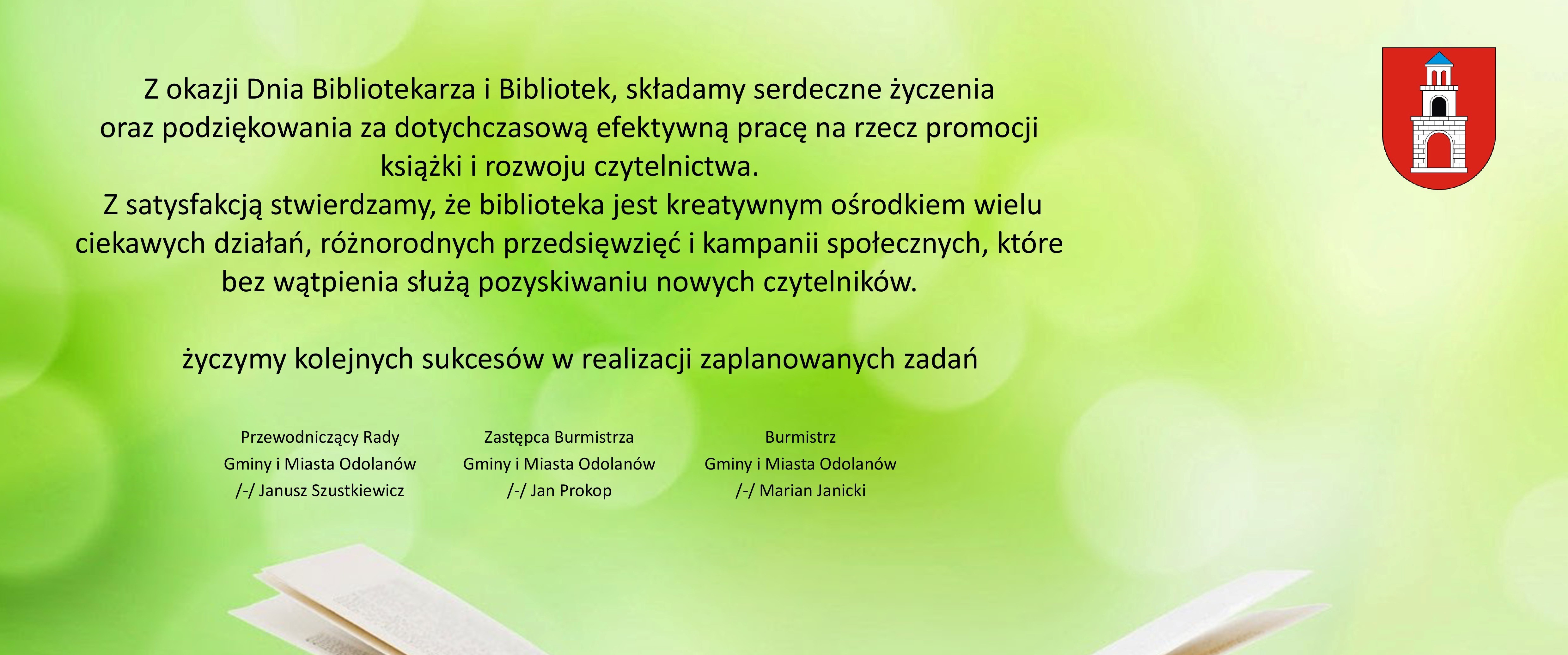 Dzień Bibliotekarza i Bibliotek