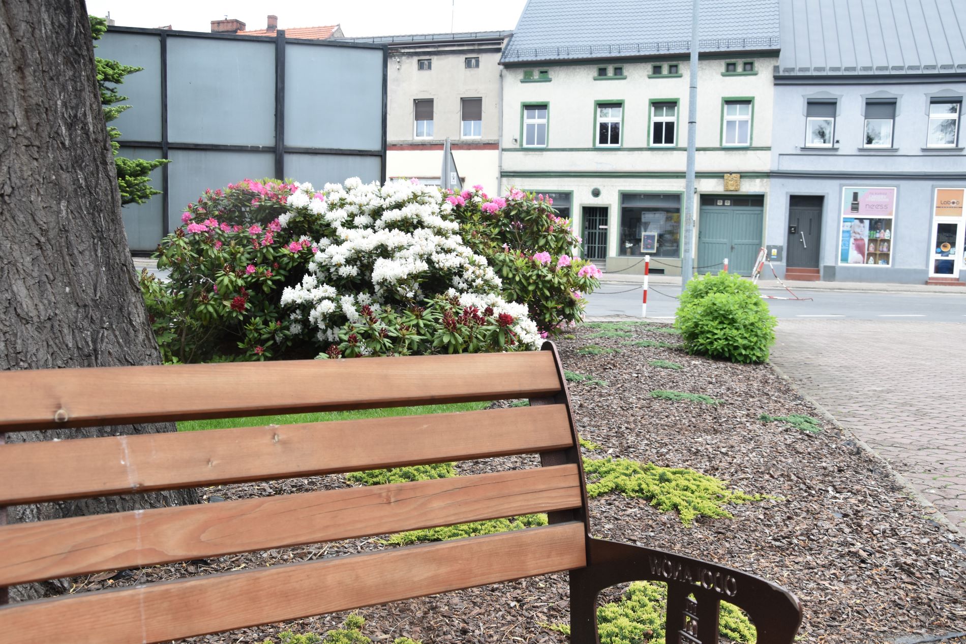 Rynek w Odolanowie pełen kwiatów