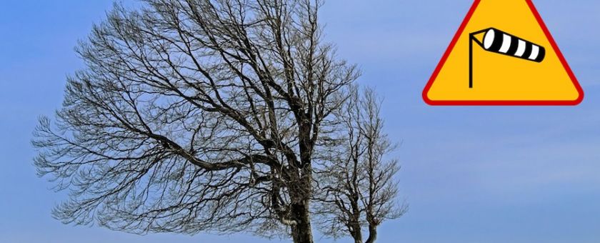 Ostrzeżenie o silnym wietrze!