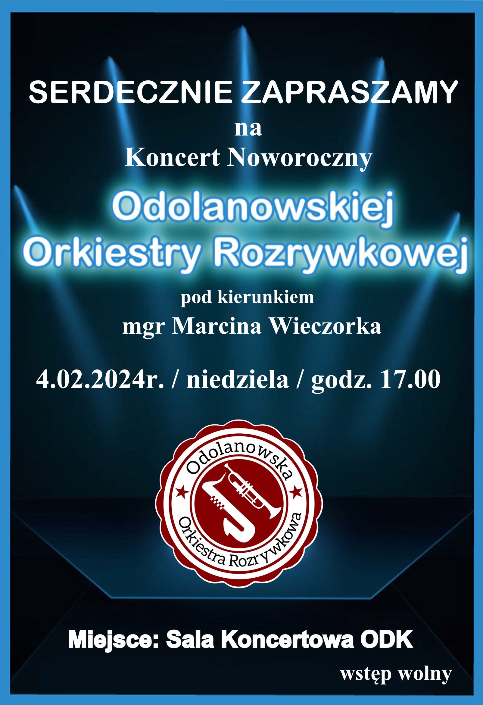Zapraszamy na koncert Odolanowskiej Orkiestry Rozrywkowej