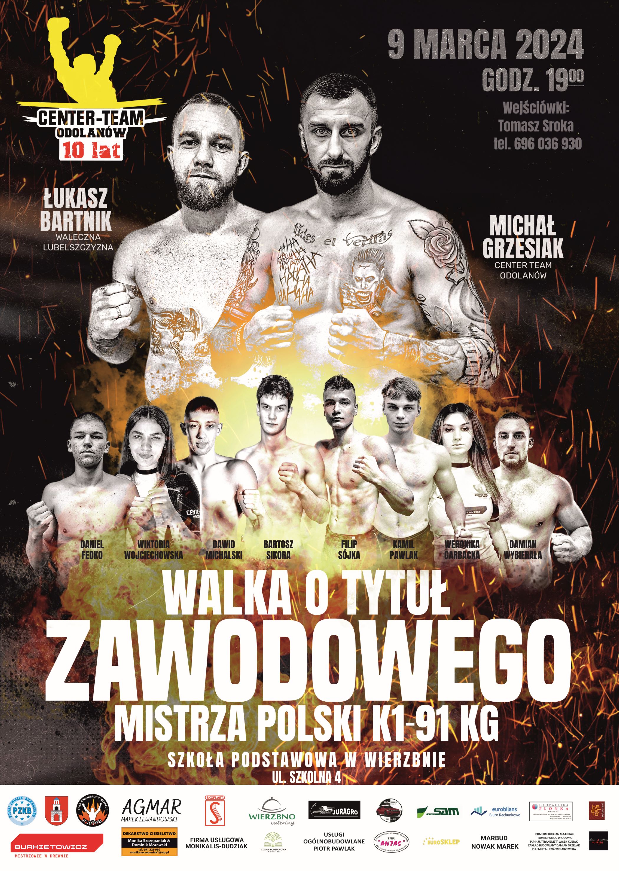 Gala kickboxingu i boksu z okazji 10-lecia klubu Center-Team Odolanów odbędzie się 9 marca!