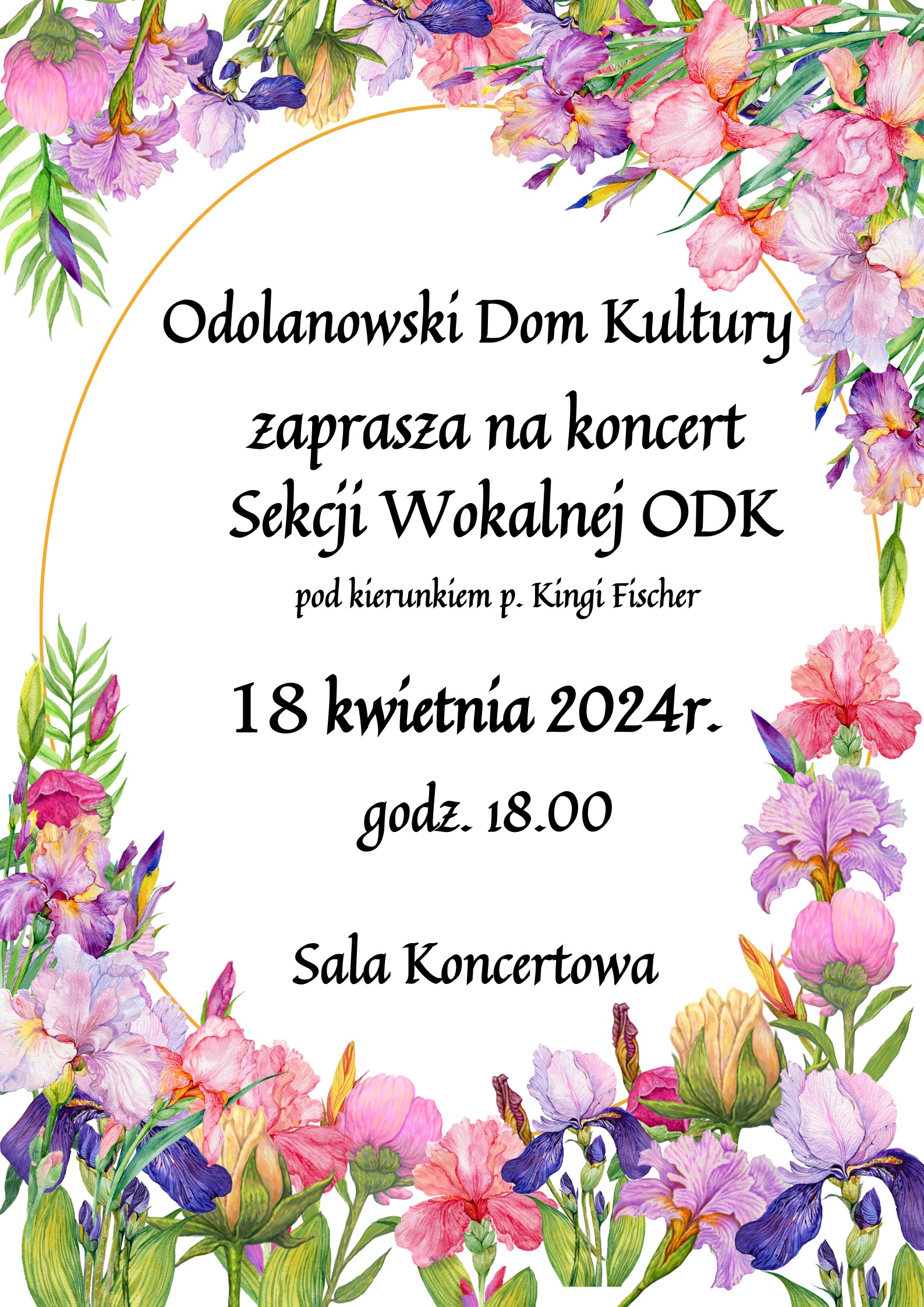 Koncert sekcji wokalnej ODK odbędzie się 18 kwietnia