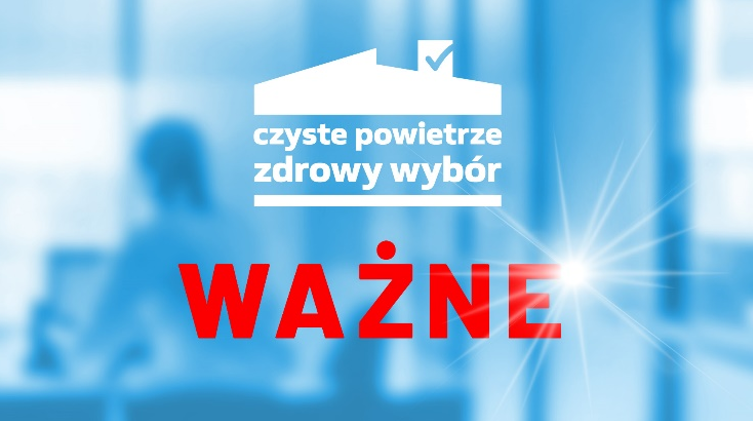 Komunikat na temat wstrzymania Programu Priorytetowego „Czyste Powietrze”