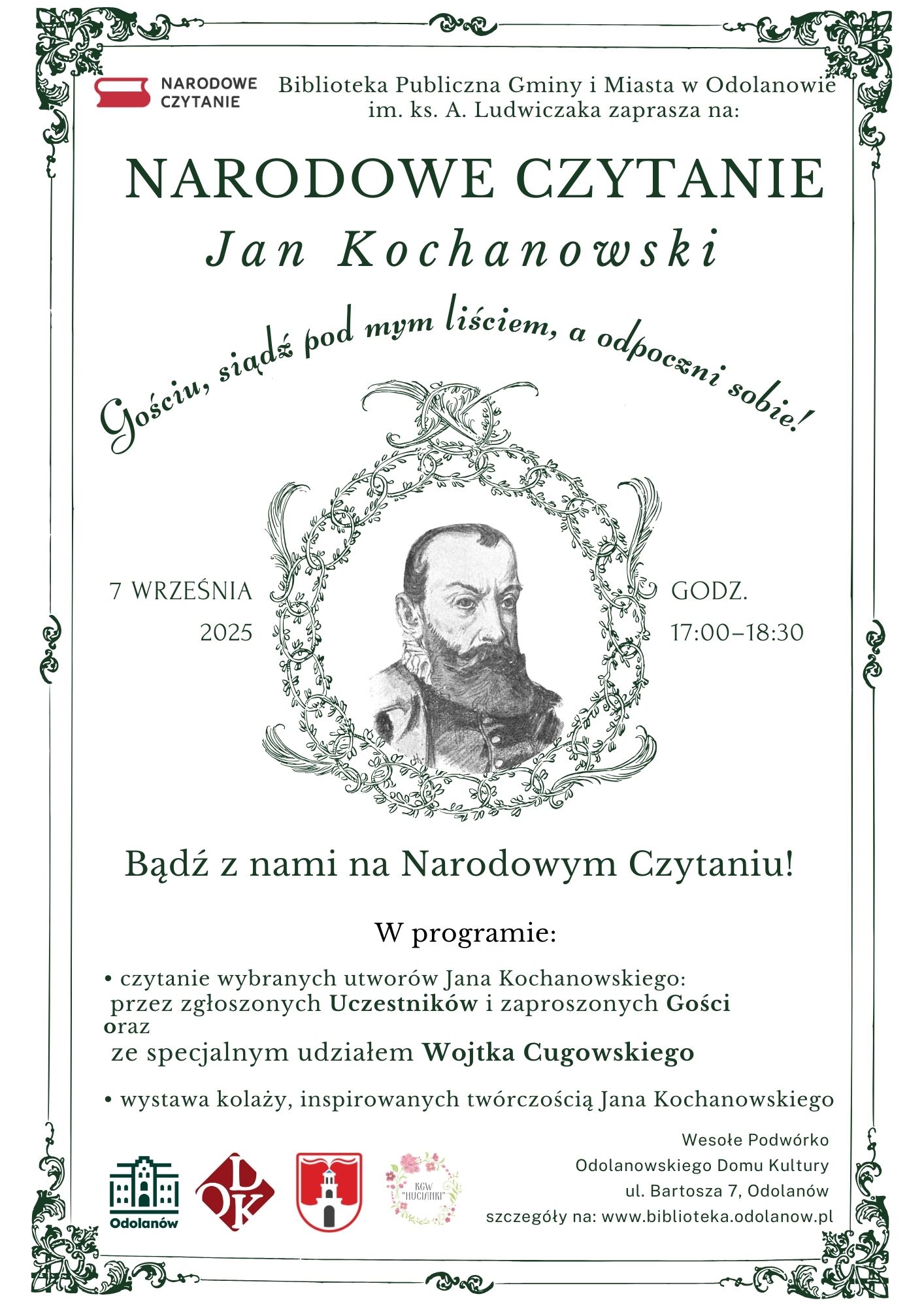 Narodowe Czytanie Jana Kochanowskiego