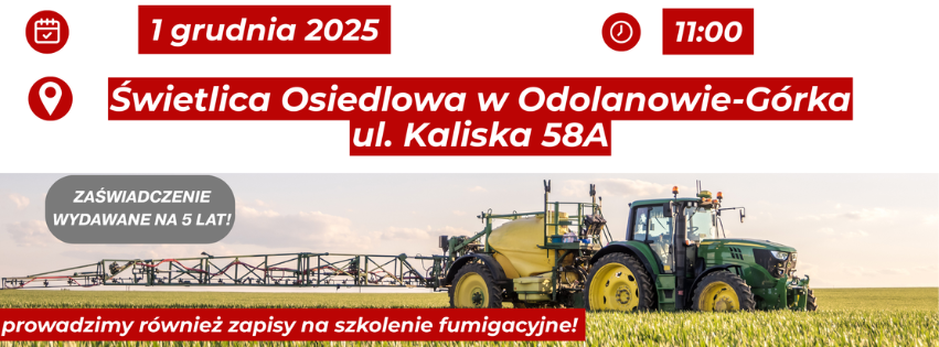 Kurs chemizacyjny dla rolników