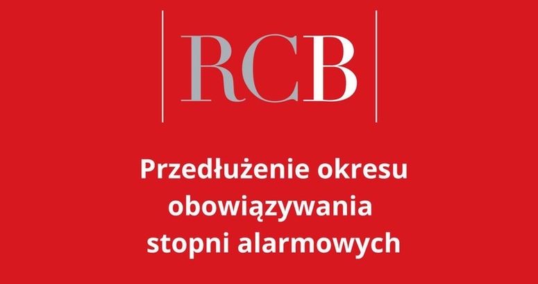 Przedłużenie obowiązywania stopni alarmowych do 31 maja 2026 r.