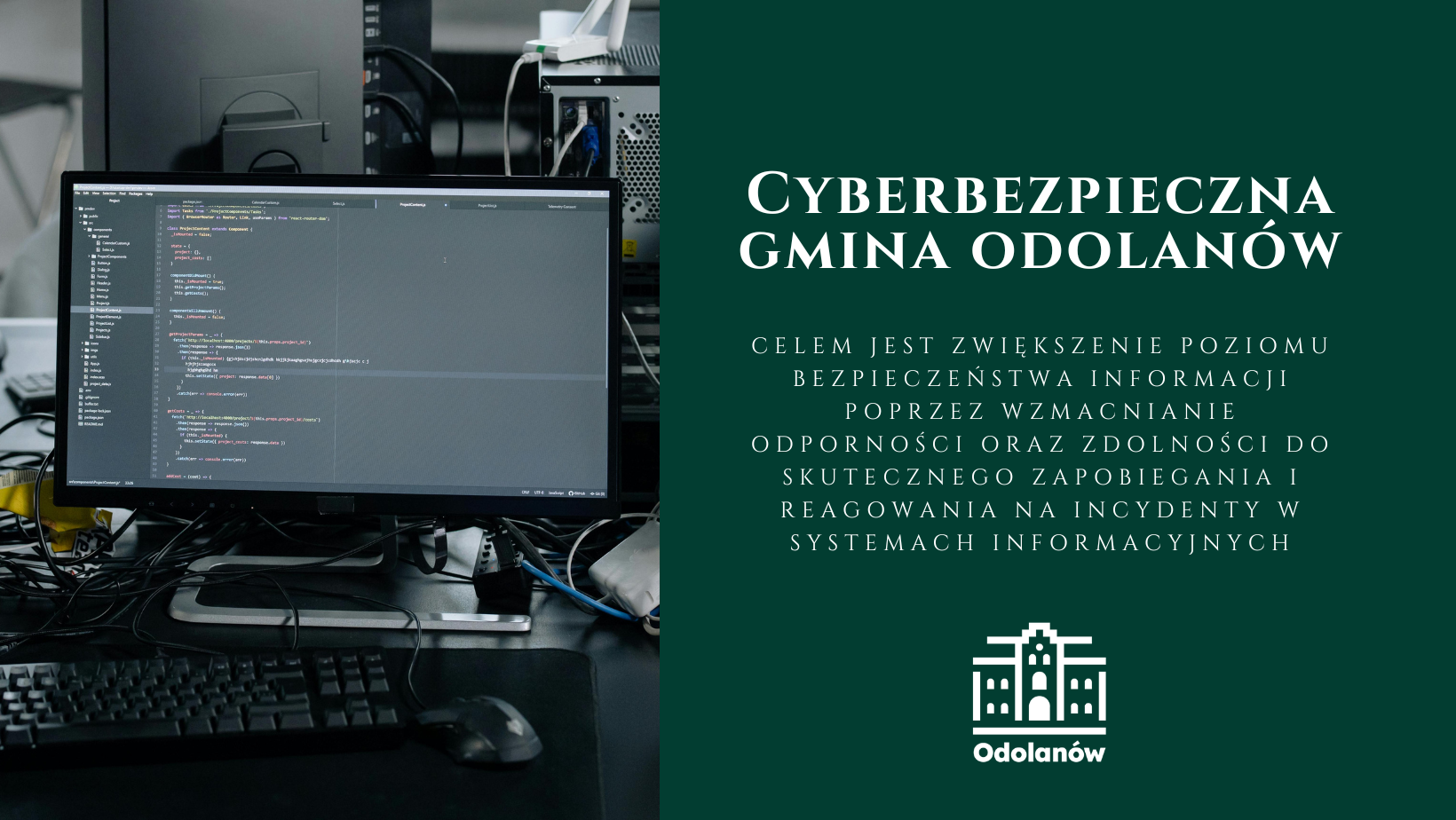 Gmina i Miasto Odolanów realizuje projektu „Cyberbezpieczny Samorząd”