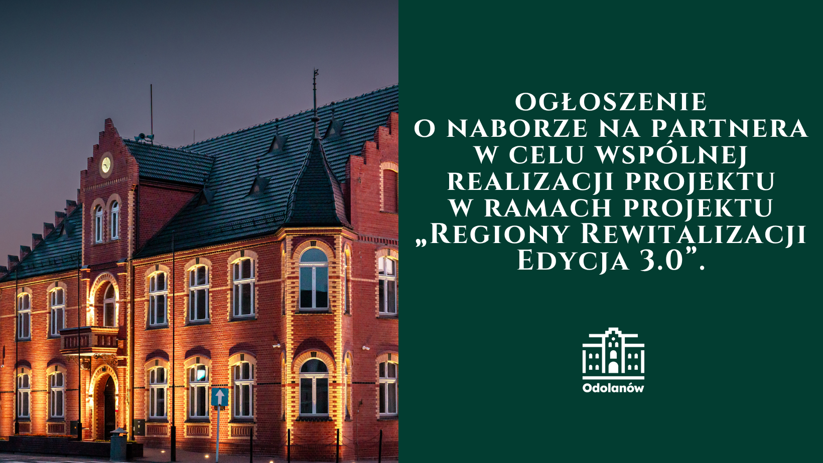 Ogłoszenie o otwartym naborze na partnera do wspólnej realizacji projektu