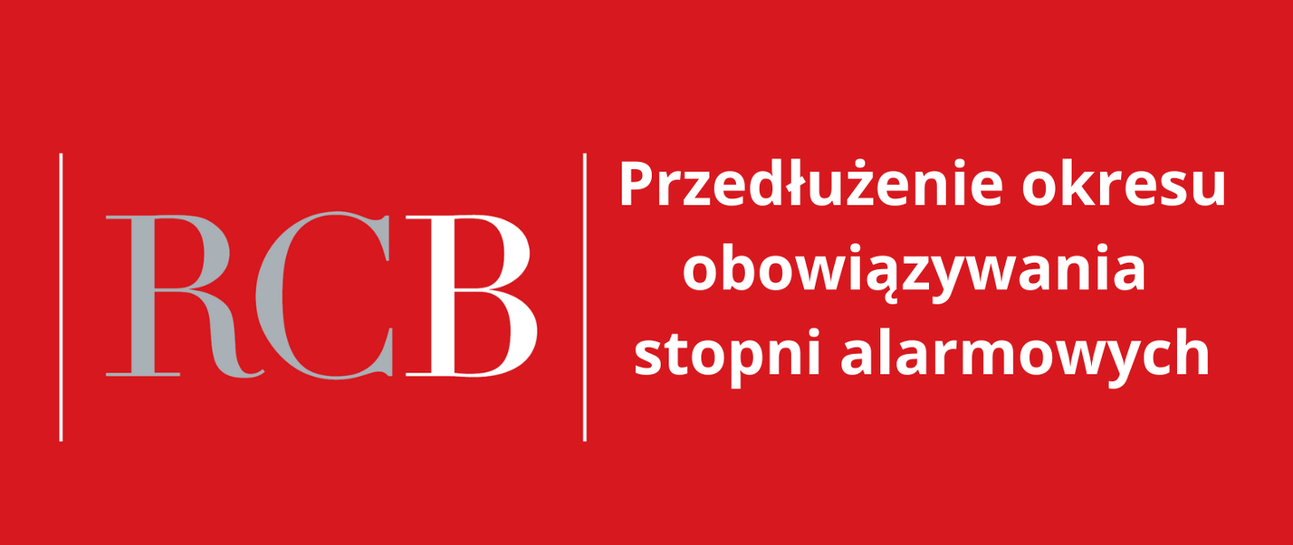 Przedłużenie obowiązywania stopni alarmowych (do 31 sierpnia 2026 r.)