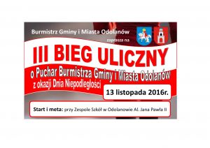 Zapisz się na III Bieg Uliczny!