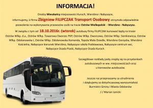 Informacja na temat autobusów relacji Nabyszyce-Wierzbno-Ostrów Wlkp.