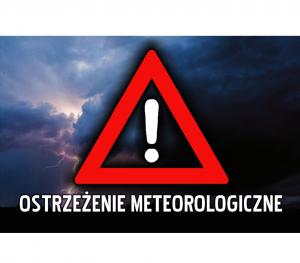 Komunikat ostrzegawczy - ostrzeżenie meteorologiczne