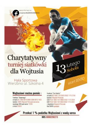 Charytatywny turniej dla Wojtusia