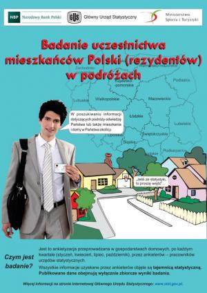 Badania statystyczne - uczestnictwo mieszkańców Polski (rezydentów) w podróżach